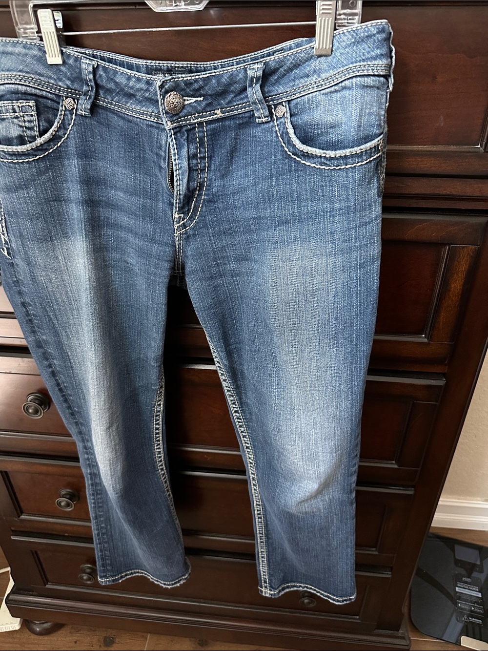 Women's Boot Cut Jeans in Faded Blue